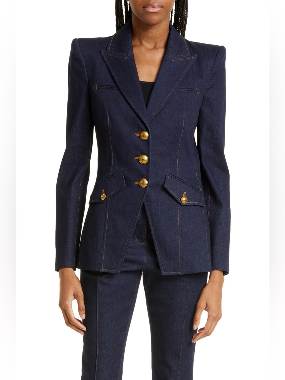 Veronica Beard | 2-Piece Denim Suit, 6 Jacket/8 Pants